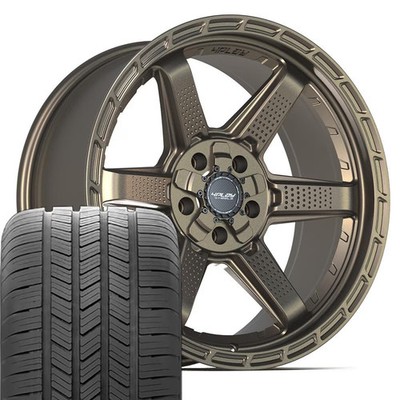 4PS63 Bronze 20x9 Wheels & Goodyear Tires Set Fits Jeep Dodge RAM