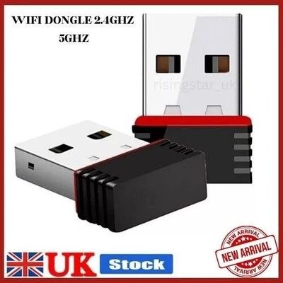 2860Mbps Wireless USB WiFi Adapter Dongle LAN 802.11/b/g/n 2,4Ghz Laptop PC NEU