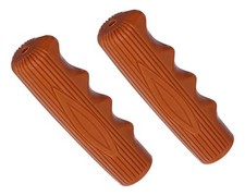 Vintage Schwinn Stingray Style Bicycle Rubber Bike Handlebar Brown Cruiser Grips