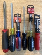 Screwdriver Lot Of 6 - New Slotted Head Design