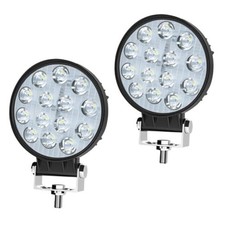 Round Led Light Pod - 4 Inch 42W Led Tractor Lights, 15000 2pcs 4inch 42W