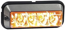 Buyers Products 8891004 5 Inch Raised LED Strobe Warning Light, for Work Amber