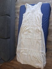 NWT A New Day Country Cottage Dress Cream with Slip and Sheer Size Small Women