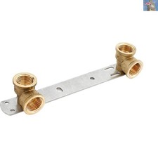 150mm Shower Bracket - Heavy-Duty Metal Construction with BSP Thread Connectors