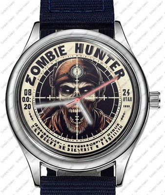 Zombie Hunter Trendy 38mm Face Wrist Watch