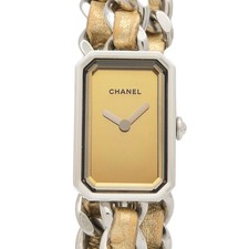 Used CHANEL 7 19 Premiere Rock mirror H5583 Wrist watch Women Gold