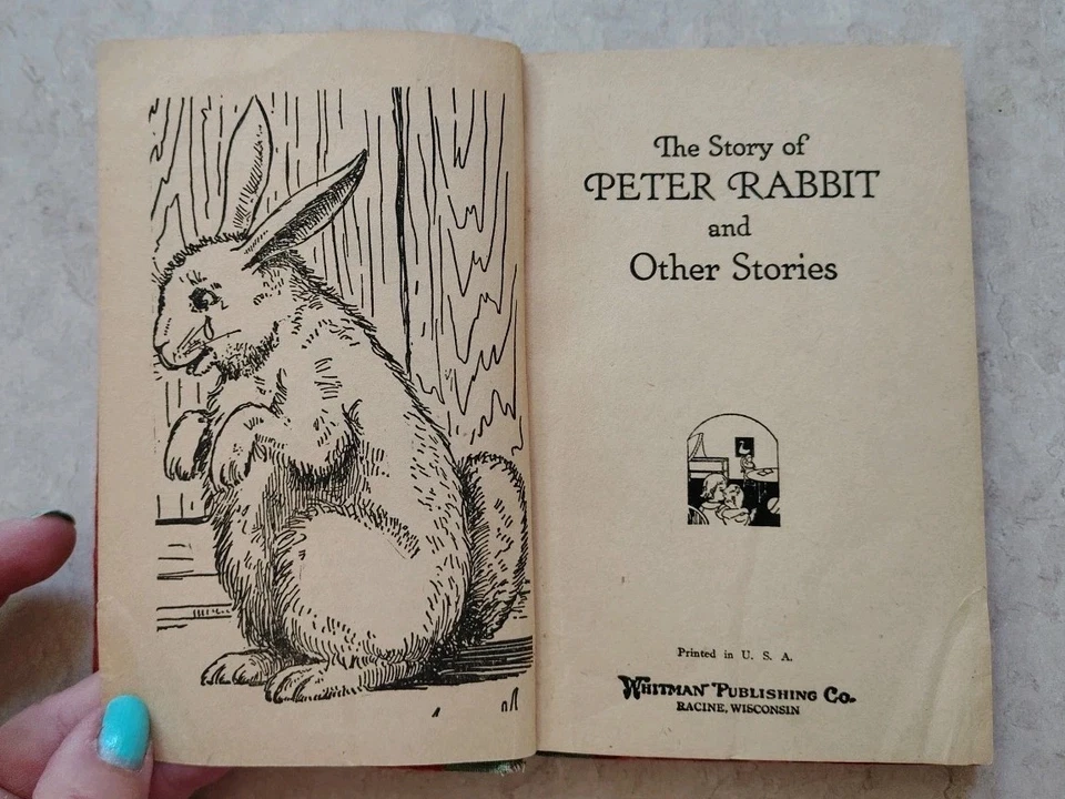 The Story Of Peter Rabbit and Other Favorites, 1908, Illustrated, Hard Cover Foto 3 de 4