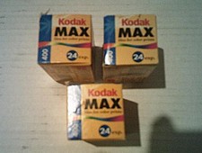 3 Sealed Kodak Max 24 Exp. 400 35mm Color Print Film Expired 09/05