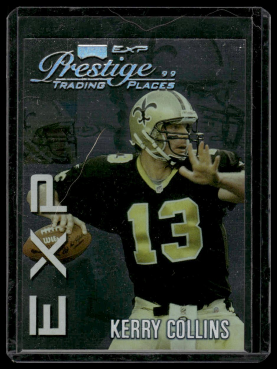1999 Playoff Prestige EXP #EX56 Kerry Collins Reflections Silver #/3250