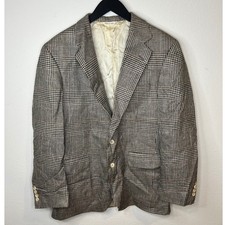 Polo University Club Ralph Lauren Mens Blazer Glen Plaid Sport Coat Multi 42
