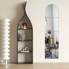 Large Full Length Acrylic Mirror - Shatterproof, Big Bathroom Wall-Mounted Full