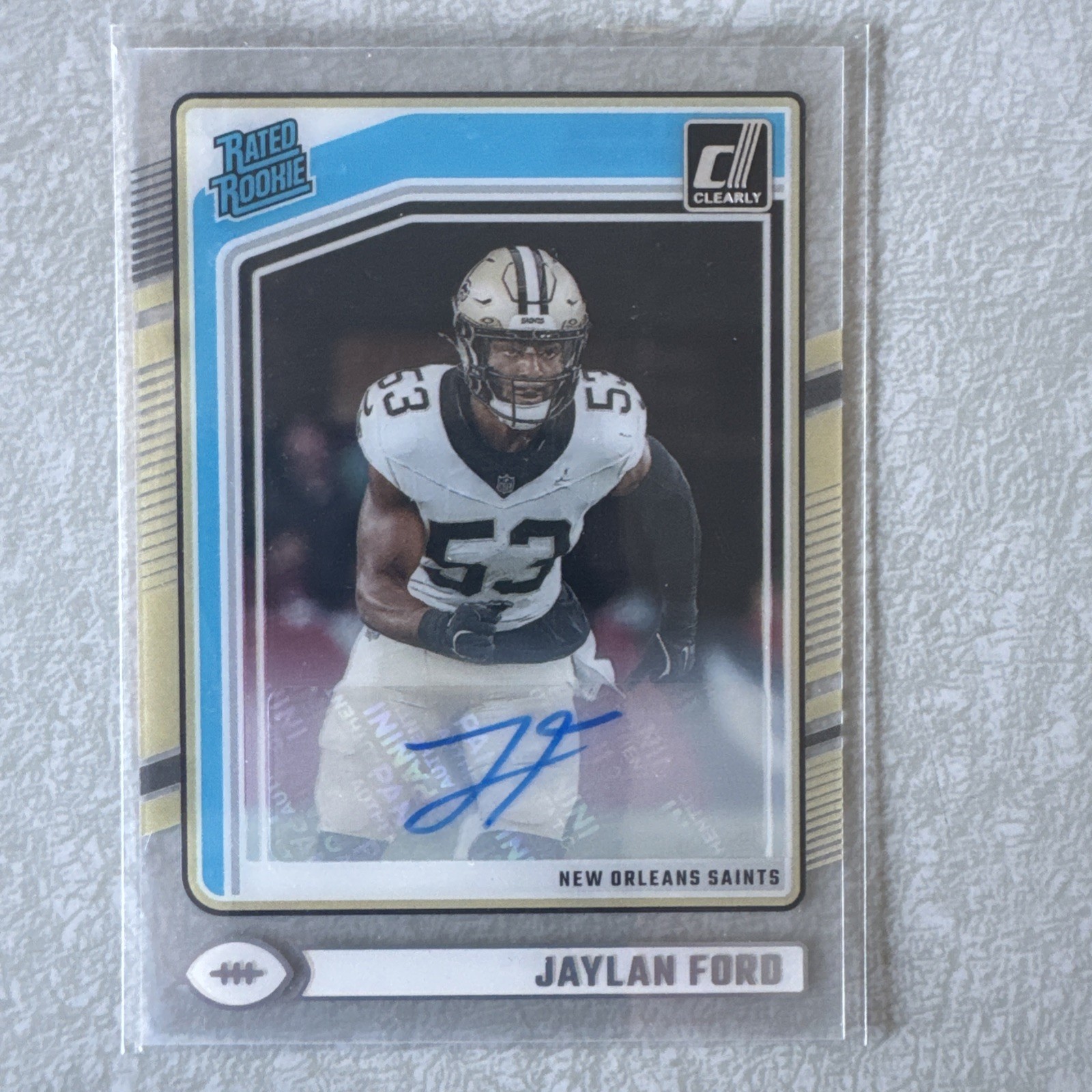 Jaylan Ford Panini Clearly Donruss #92 Autograph