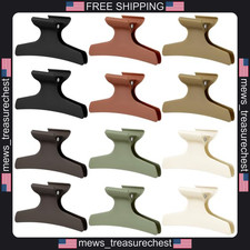 Butterfly Hair Clips 12 Pcs Morandi Colors Sectioning Claw Clips for Women