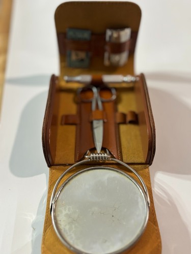 Vintage Gillette Made in England Travel Shaving Kit