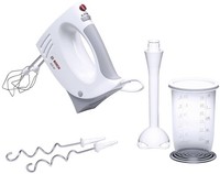 Bosch Handmixer MFQ3540 Weiß 450W 5 Stufen Turbo Stabmixer Mixbecher