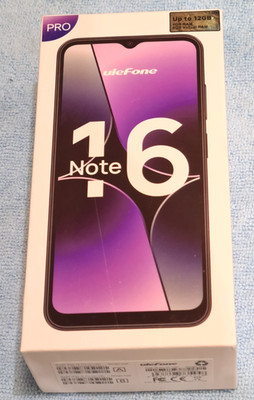 Ulefone Note 16 Pro 6,52'' HD+ Android Handy 128GB 50MP Dual Cam NFC Violett Neu
