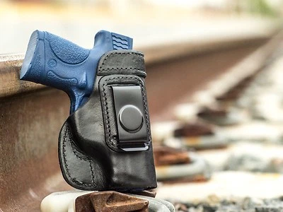 OUTBAGS USA S&W M&P 9c 40c Compact | Full Grain Leather IWB Conceal Carry Holster. USA MADE