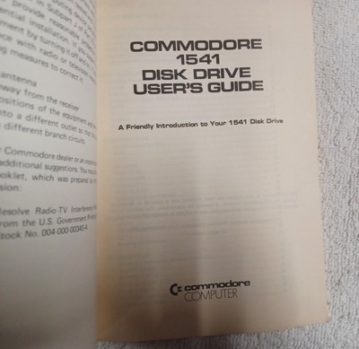 Commodore 1541 Disk Drive Manual User's Guide for the C64