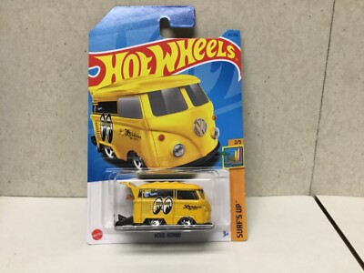 2023 HOT WHEELS VW KOOL KOMBI 49/250 , SURF S UP 2/5 VOLKSWAGEN MOONEYES YELLOW