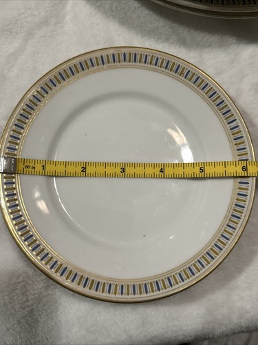 ASSYRIAN RICHARD GINORI 8 PORZELLAN TELLER KREUZ KRONE GOLDMARK etwas Goldverlust - Bild 4 von 12