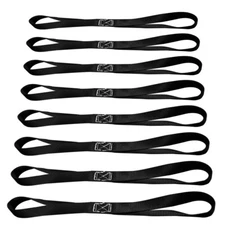 8 Pack 1" x 18" Soft Loop Tie Down Strap Motorcycle Dirt-Bike ATV UTV 800lbs WLL