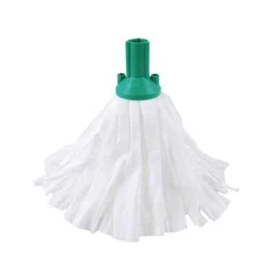 CONTICO Exel Big White Mop Head Green (Pack of 10) 102199G