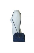 Genuine Tre Vero Leather Suede Gray Pebble Women's Crossbody Bag