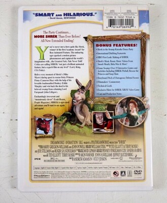 Shrek DVD 2001 Dreamworks Animated Movie Comedy Mike Myers Eddie
