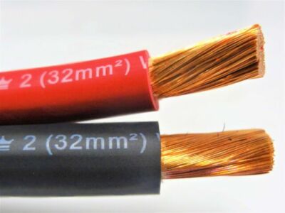 TEMCo 1/0 Gauge AWG 100 Ft Black Flexible Pure Copper Made In USA