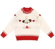 Tokyo Disney Resort Sweater White Lillinlin Mickey Mouse 2024 Christmas Japan FS