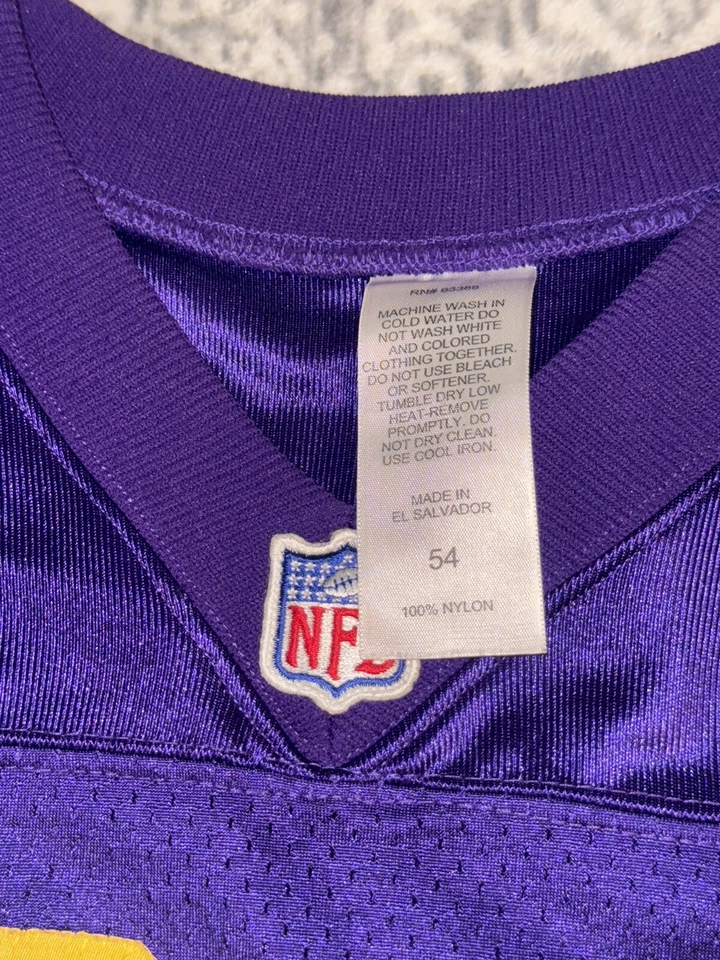 Puma Minnesota Vikings Randy Moss autêntico 40º aniversário. Jersey Patch raro tamanho 54 - Imagem 4 de 4