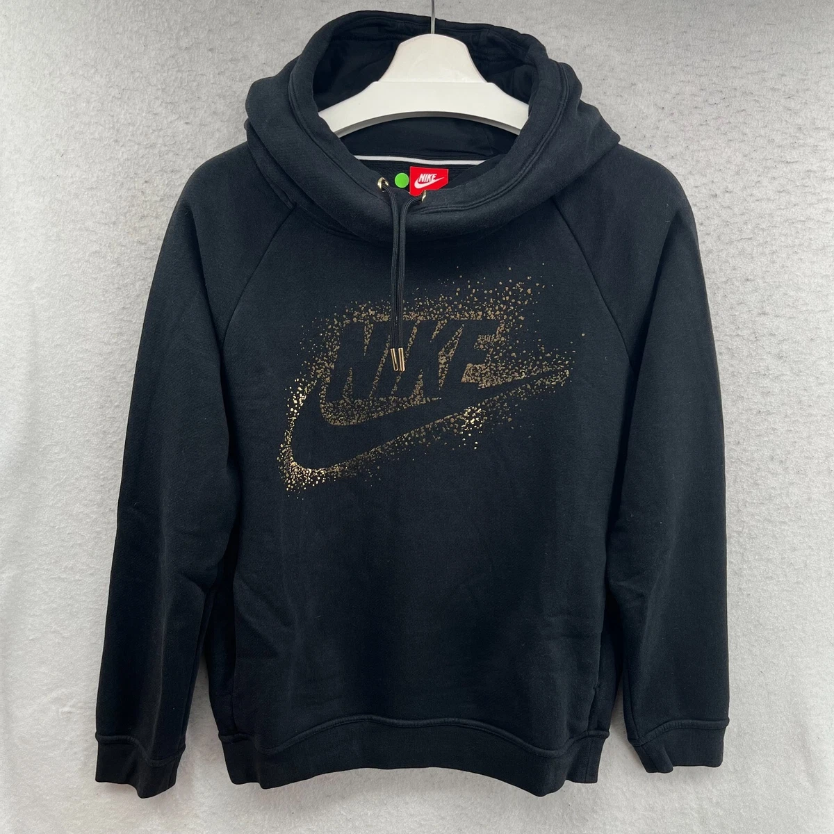 Black and gold nike hoodie hot sale