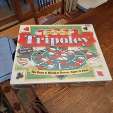 Tripoley Deluxe Mat Version COMPLETE Cadaco 1999 Original Chips and Cards