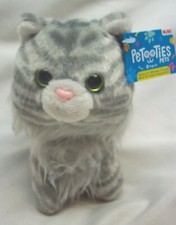 RUSS Petooties Pets SOFT INGRID GRAY FLUFFY CAT 5" Plush STUFFED ANIMAL TOY NEW