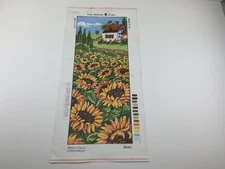 Collection D’art House On A Sunflower Hill Needlepoint Tapestry Canvas 8in 19in