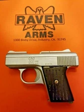 Raven / Phoenix Arms MP25, MP-25, P25, P-25 Black Grooved Grips (Sliding Safety)