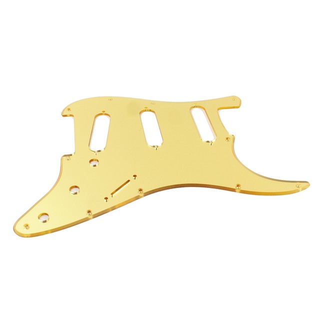 Custom Guitar Pickguard for Stratocaster Strat Standard Gold Mirror for