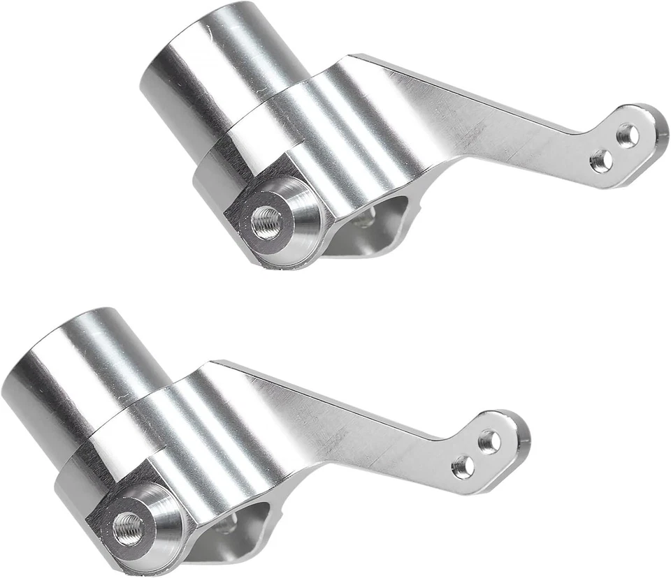 Aluminum Front Caster Blocks C-Hubs Kit for Tamiya ClodBuster Bullhead Upgrades - Image 3 of 4