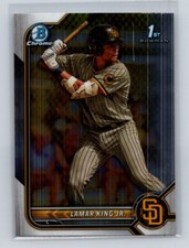 2022 Bowman Draft Chrome 1st #BDC-143 Chrome Lamar King Jr. San Diego Padres