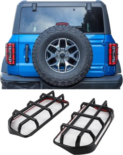 Cubiertas de luces traseras exteriores protectores de luces de freno traseras protectores para Ford Bronco 21+ - Imagen 2 de 9