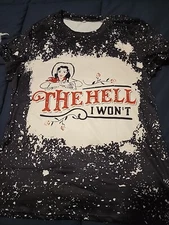 The Hell I Won't Western Style T Shirt Black M