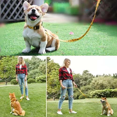 Dog Harness Collar Leash - No Pull Pet Adjustable Back Clip Yellow Bee S Dog Harness Collar Leash - No Pull Pet Adjustable Back Clip Yellow Bee S