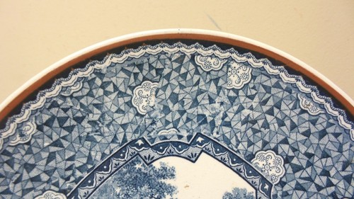 Villeroy & Boch (Bonn) FLAMANDE Blue 10 1/4" Dinner Plate, c.1920's - Picture 2 of 8