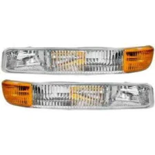 Driver & Passenger Set Parking Light Turn Signal Lens Fits 1999-2006 Chevy Tahoe