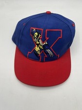 Vintage 90 s MARVEL COMICS X-Men Mutant Gear Wolverine Snapback Hat Cap 1993