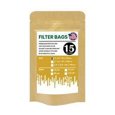 Premium Nylon Mesh Rosin Filter Bags, 2" x 3" - 36, 72, 90, 120 Microns