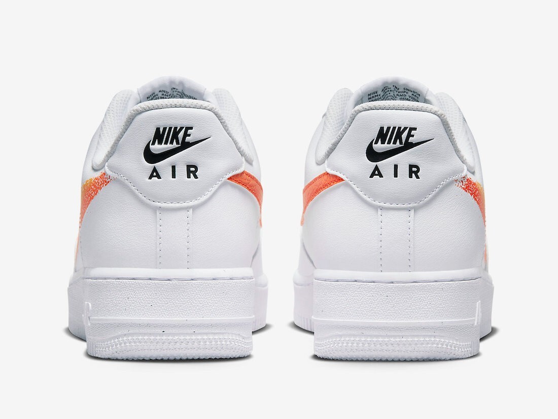 NIKE AIR Force1 low '07 ペイント Nike Air Force 1 Low '07 Spray Paint Swoosh White Black Grey