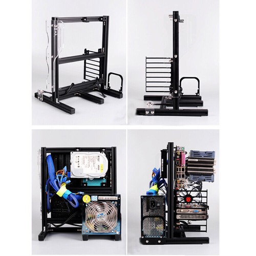 PC Frame Test Bench Fan Stand Chassic ATX ITX MATX Open Air Case Water Cooling - Picture 13 of 68