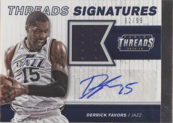 2014-15 Panini Threads - Derrick Favors #33 - 1 of 2