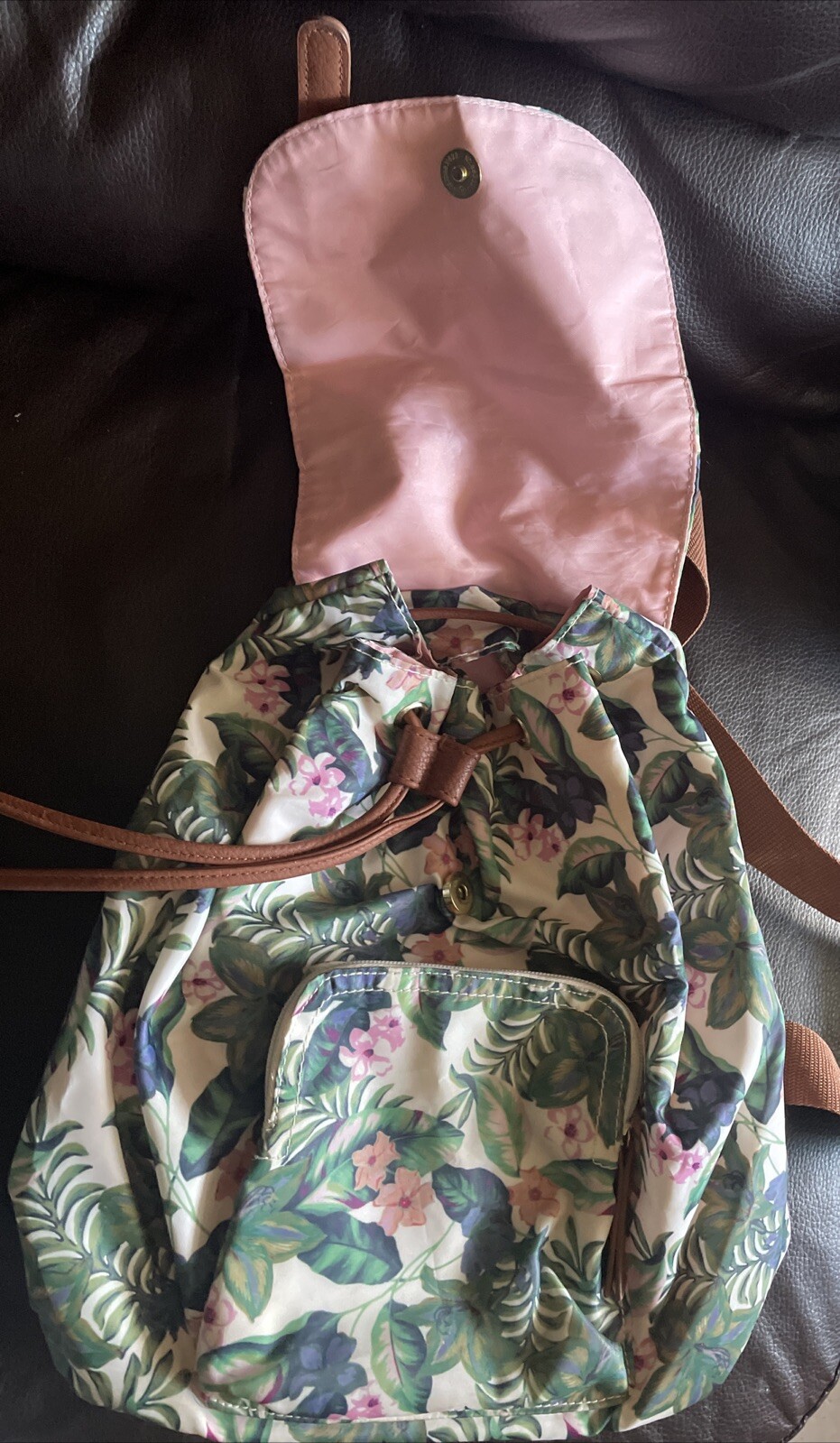 American Eagle Floral Backpack - image 7